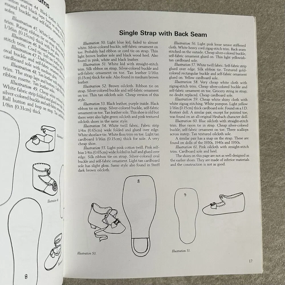 Make Doll Shoes Workbook I Lyn Alexander 7 patterns for Fabric Shoes Booklet